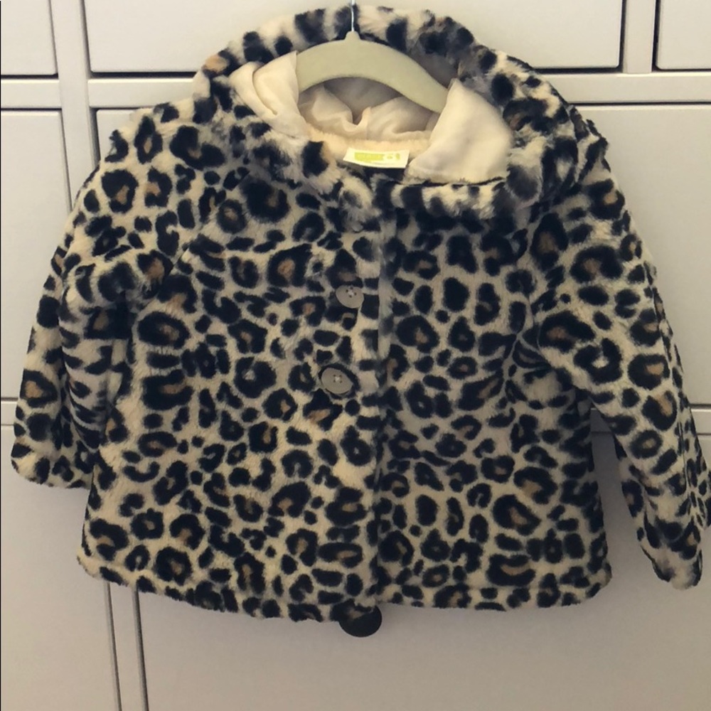 NWT Crazy 8 Leopard print jacket 12-18 months